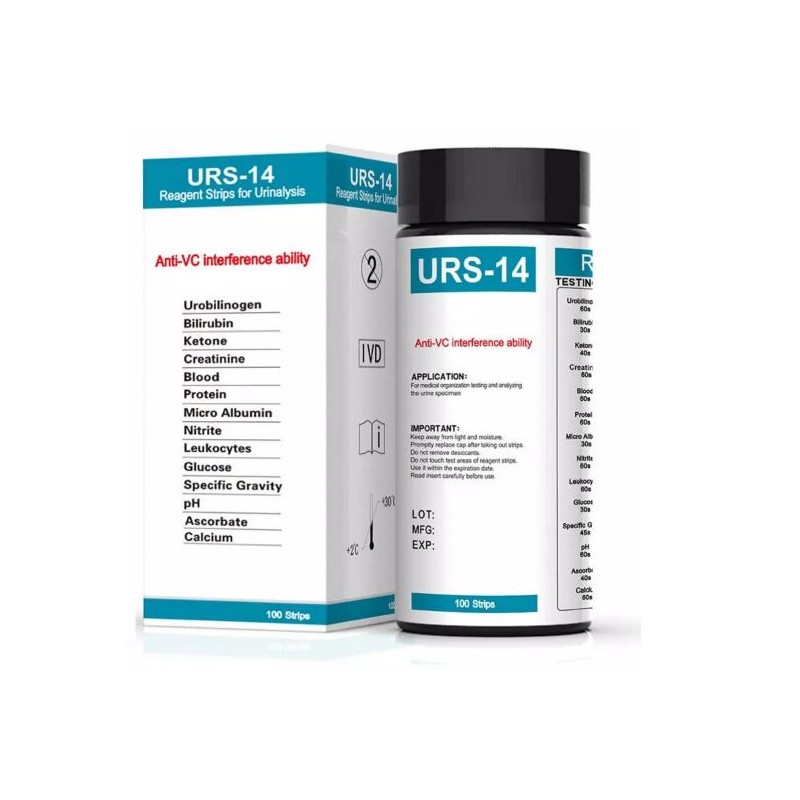 URS-14 Parameter-Urintest (100 Blätter)
