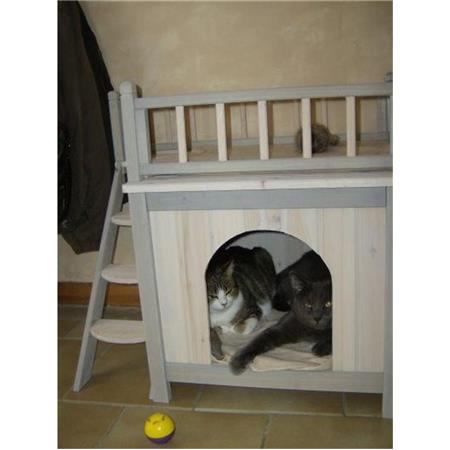 KITTI Katzenhaus - Katzenhaus für Katzen und Kleintiere