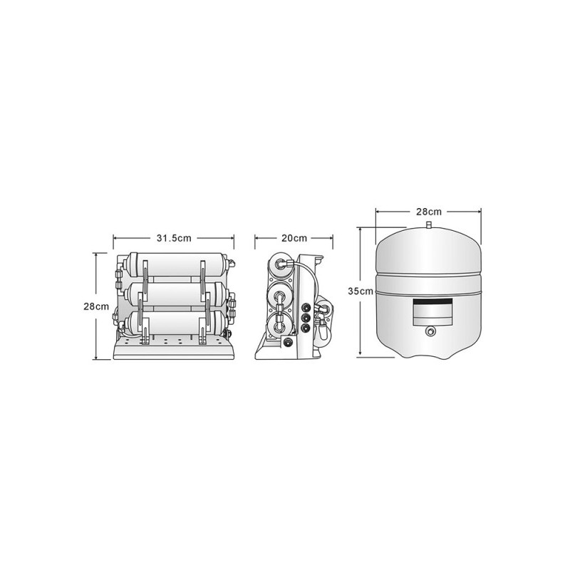 Sistem za pitku vodu reverzna osmoza M500P