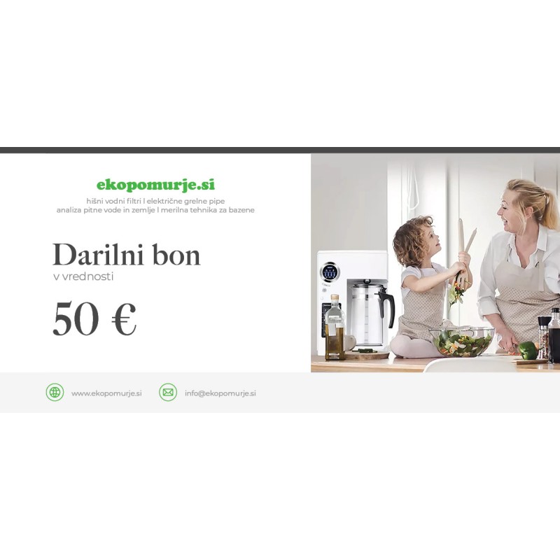 Darilni bon v vrednosti 50/100/200 EUR ekopomurje.si