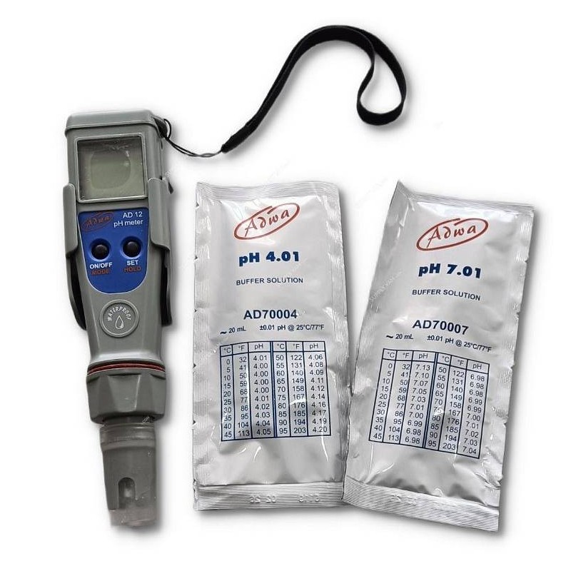 pH-Meter ADWA AD-12 + Aufbewahrung Flüssigkeit 15 ml